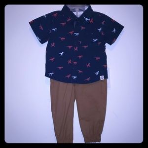 NWT 2 Piece Collared Shirt & Pant Set Size 18 Mnth